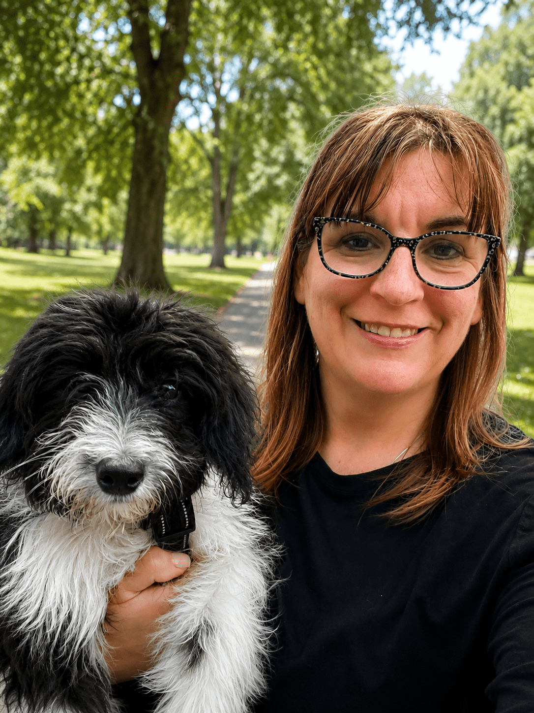 Pawsitive Times owner Shannon Picken with Lulu